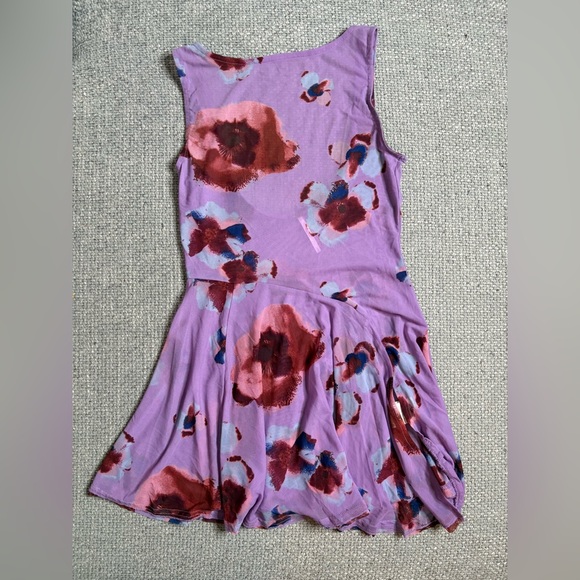 Free People Chrissy Tunic Twilight Combo Sheer Mesh Peplum Top Size Small - Picture 7 of 13